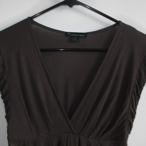 Forever 21 Blouse Brown Size Small - Picture 3 of 3